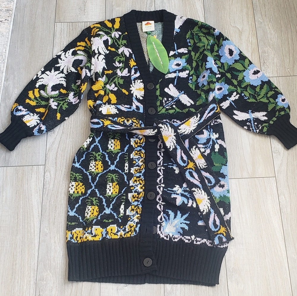 FARM Rio Multicolor Floral Cardigan - Picture 3 of 10